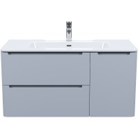 Тумба с раковиной Iddis Edifice 100 EDI10L0i95K подвесная Светло-серая