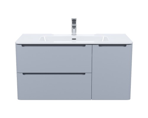 Тумба с раковиной Iddis Edifice 100 EDI10L0i95K подвесная Светло-серая