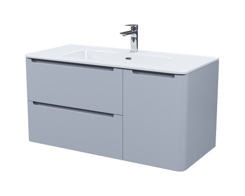 Тумба с раковиной Iddis Edifice 100 EDI10L0i95K подвесная Светло-серая