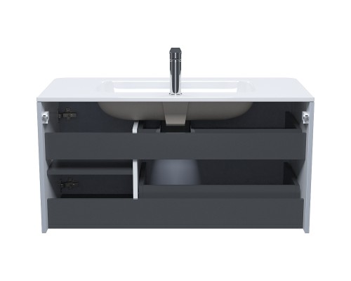 Тумба с раковиной Iddis Edifice 100 EDI10L0i95K подвесная Светло-серая