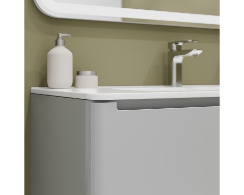 Тумба с раковиной Iddis Edifice 100 EDI10L0i95K подвесная Светло-серая