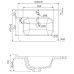 Тумба с раковиной Iddis Edifice 60 подвесная Голубая