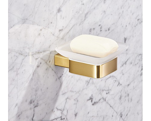 Мыльница Milacio Ultra MCU.952.GD Брашированное золото