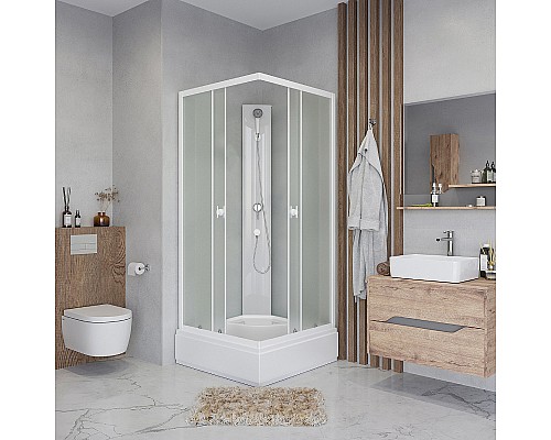 Душевая кабина Niagara Promo 100x100 P100/26Q/MT/BK без гидромассажа