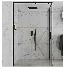 Душевой уголок Paini Dax 120x80 84YO12080 профиль Черный матовый стекло прозрачное