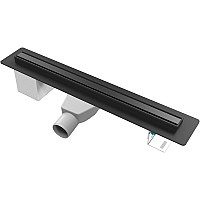 Душевой лоток Paini Slim Line 500 CH500SLC с Черной матовой решеткой / под плитку