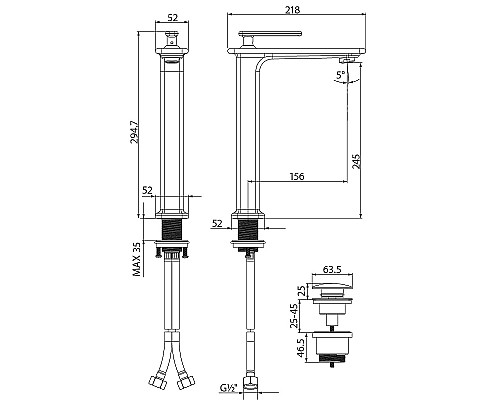 Смеситель для раковины Lemark Mista LM6409WG Белый Золото