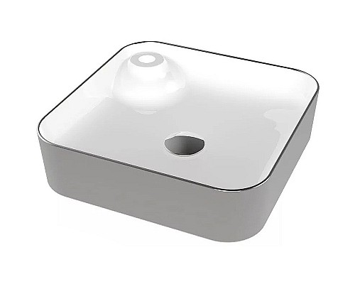 Раковина Bien Flame 43 FALG04302FD1X2000 Платина Белая