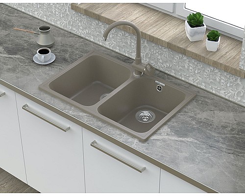 Кухонная мойка GranFest Quarz GF-Z15 Песочная