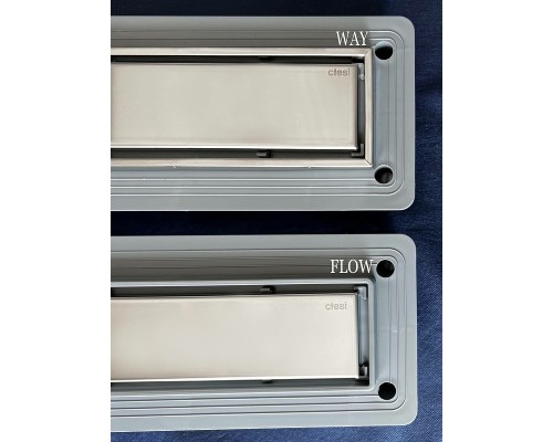 Душевой лоток Ctesi Way Line 60 BK4024030 с решеткой Хром / под плитку