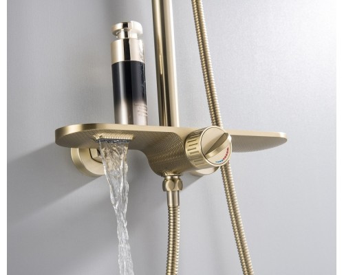 Душевая система Bronze de Luxe Icon 80112CG Золото матовое