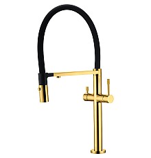 Смеситель для кухни Boheme Uno 115-G Золото