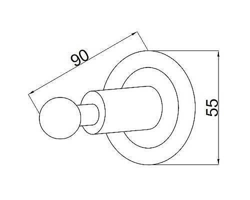 Крючок Boheme Murano 10906-V-G Золото Фиолетовый