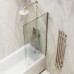 Шторка на ванну Maybah Glass 300x1400 в широком профиле Бронза стекло сатиновое