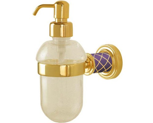 Дозатор для жидкого мыла Boheme Murano 10912-V-G Золото Фиолетовый