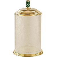 Ведро для мусора Boheme Murano 10914-GR-G Золото Бирюзовое