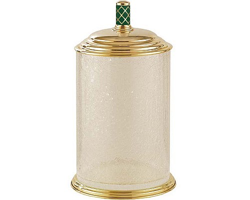 Ведро для мусора Boheme Murano 10914-GR-G Золото Бирюзовое Ведро для мусора Boheme Murano 10914-GR-G Золото Бирюзовое