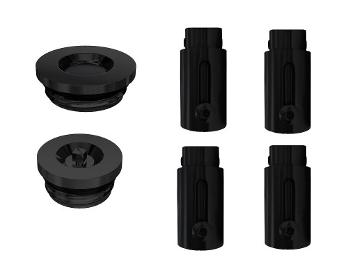 Водяной полотенцесушитель Aquatek Оберон П7 500x600 AQ RO0760BL Черный муар