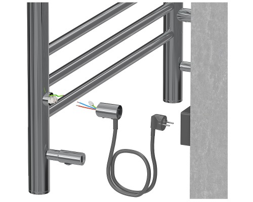 Электрический полотенцесушитель Aquatek Пандора П10 500x900 AQ EL RPC1090CH Хром