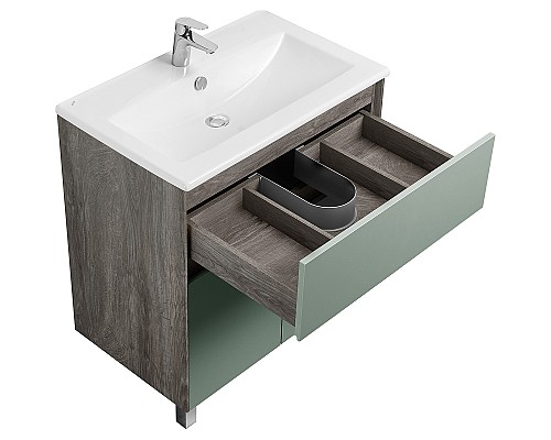 Тумба под раковину Aquaton Форест 75 1A278301FR9C0 Дуб рошелье Сумеречный голубой