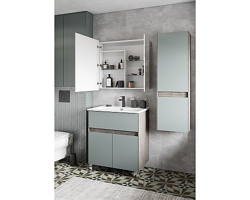 Тумба под раковину Aquaton Форест 75 1A278301FR9C0 Дуб рошелье Сумеречный голубой