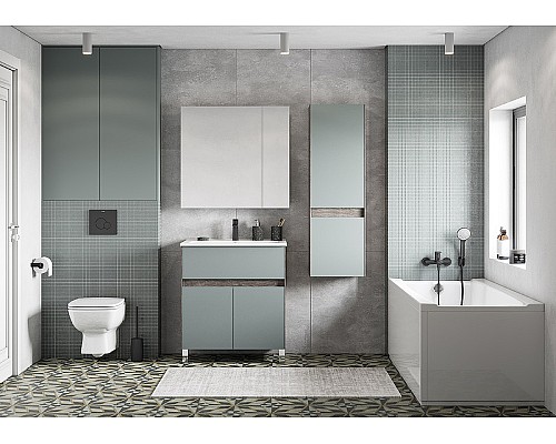 Тумба под раковину Aquaton Форест 75 1A278301FR9C0 Дуб рошелье Сумеречный голубой