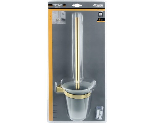 Ершик для унитаза Fixsen Trend Gold FX-99013 Матовое золото