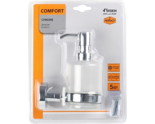 Дозатор для жидкого мыла Fixsen Comfort Chrome FX-85012 Хром
