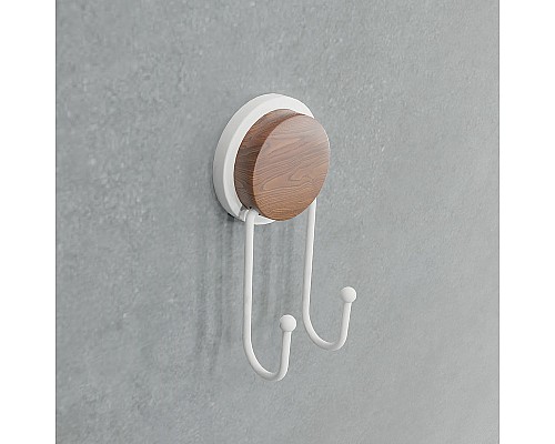 Двойной крючок Fixsen Magic White FX-47005A Белый матовый