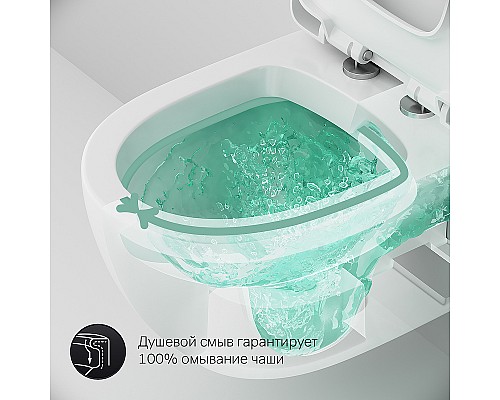 Комплект унитаза с инсталляцией AM.PM Awe IS47001.111738 с сиденьем Микролифт и Белой клавишей смыва