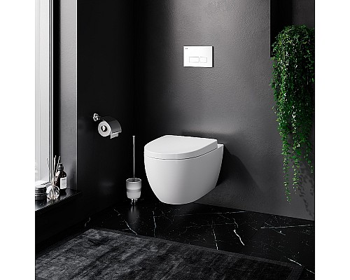 Комплект унитаза с инсталляцией AM.PM Awe IS47001.111738 с сиденьем Микролифт и Белой клавишей смыва