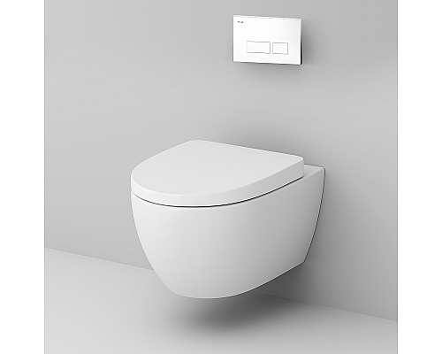 Комплект унитаза с инсталляцией AM.PM Awe IS47001.111738 с сиденьем Микролифт и Белой клавишей смыва