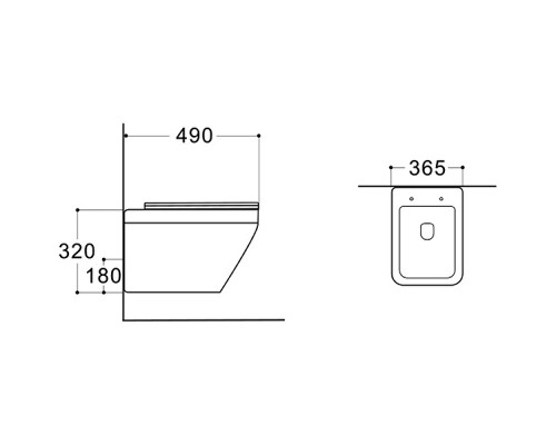 Унитаз Aquatek Лира AQ1155-00 подвесной с сиденьем Микролифт