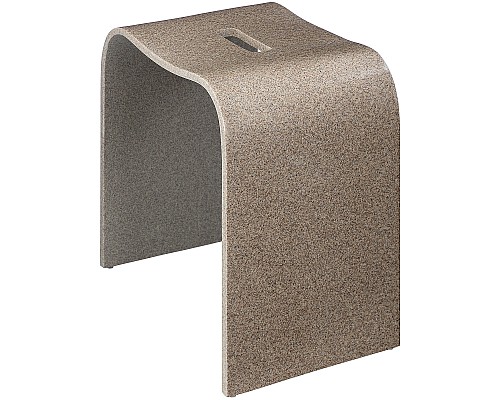 Стульчик для ванной Geralis T-S-V Песочный с вырезом