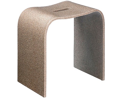 Стульчик для ванной Geralis T-S-V Песочный с вырезом