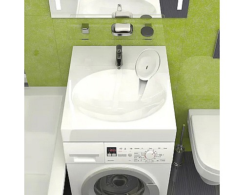 Раковина Reflection Gamma 60 RX6060GM на стиральную машину Белая