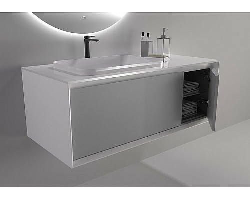 Тумба под раковину Astra Form Фрейм 110 03330014 подвесная Белая