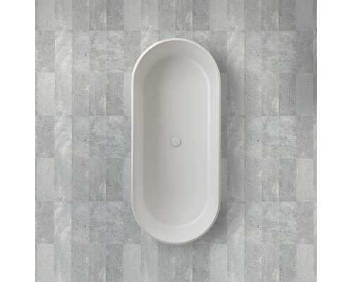 Ванна из искусственного камня Abber Stein 170x75 AS9607 без гидромассажа