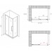 Душевой уголок Abber Schwarzer Diamant 160x80 профиль Черный стекло матовое
