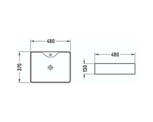 Раковина Azario 48 AZ-2010 SP Белая