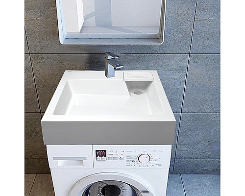 Раковина Azario Slim 60 CS00078302 на стиральную машину Белая