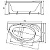 Акриловая ванна Azario Paolina 170х97 R AV.0071170 без гидромассажа