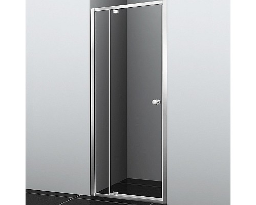 Душевая дверь WasserKRAFT Aula 100 11P12 профиль Хром стекло прозрачное