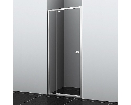 Душевая дверь WasserKRAFT Aula 100 11P12 профиль Хром стекло прозрачное