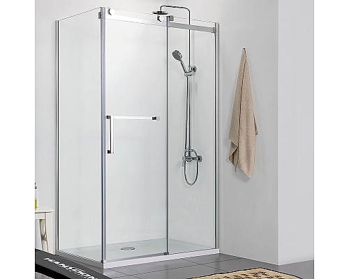 Душевой уголок Azario Vancouver 120х90 AZ-NKF1131-R 900 профиль Серебро стекло прозрачное