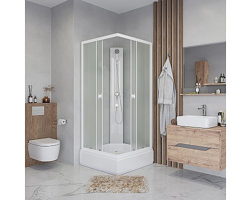 Душевая кабина Niagara Promo 80x80 P80/26Q/MT/BK без гидромассажа