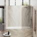 Шторка на ванну Maybah Glass 300x1400 в узком профиле Бронза стекло бронзовое матовое