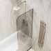 Шторка на ванну Maybah Glass 300x1400 в узком профиле Бронза стекло бронзовое матовое