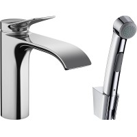 Смеситель для раковины Hansgrohe Vivenis с гигиеническим душем Хром