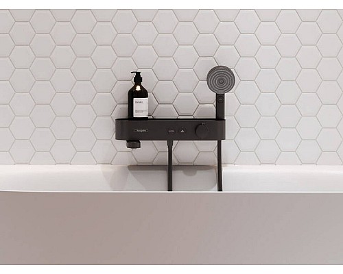 Смеситель для ванны Hansgrohe ShowerTabletSelect 400 24340670 с термостатом Черный матовый